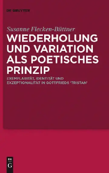 Cover of Wiederholung Und Variation ALS Poetisches Prinzip