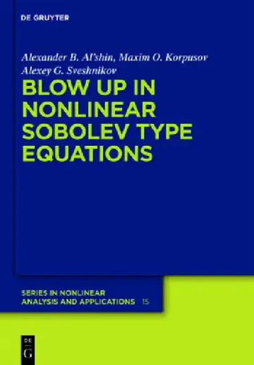 Cover of Blow-Up in Nonlinear Sobolev Type Equations