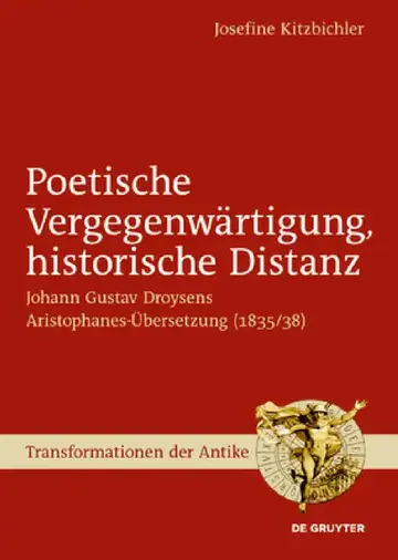 Cover of Poetische Vergegenwärtigung, historische Distanz