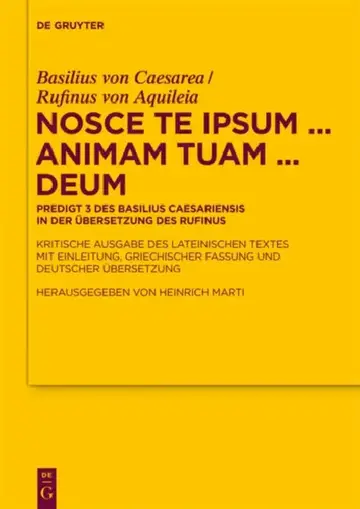 Cover of Nosce te ipsum ... animam tuam ... Deum