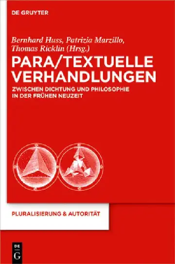 Cover of Para/Textuelle Verhandlungen zwischen Dichtung und Philosophie in der Frühen Neuzeit
