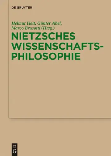 Cover of Nietzsches Wissenschaftsphilosophie