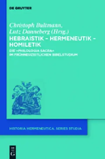 Cover of Hebraistik - Hermeneutik - Homiletik