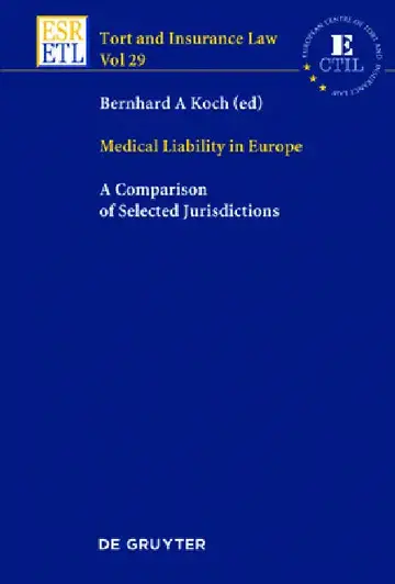 Cover of Medical Liability in Europe