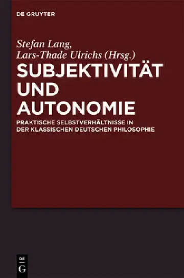 Cover of Subjektivität und Autonomie