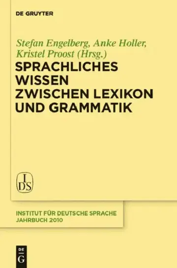 Cover of Sprachliches Wissen zwischen Lexikon und Grammatik