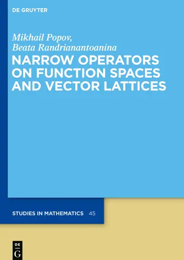 Cover of Narrow Operators on Function Spaces and Vector Lattices