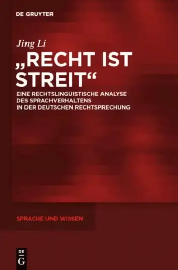 Cover of "Recht ist Streit"