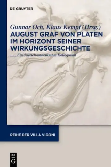 Cover of August Graf von Platen im Horizont seiner Wirkungsgeschichte