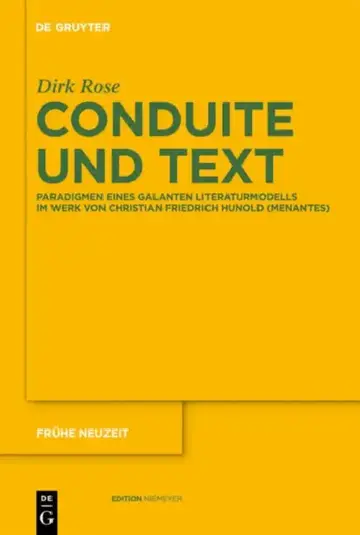 Cover of Conduite und Text