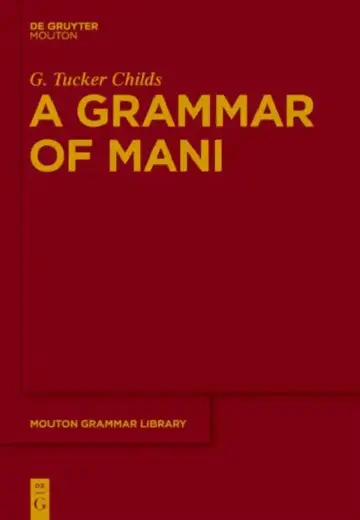 Cover of A Grammar of Mani
