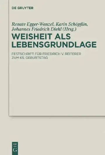 Cover of Weisheit als Lebensgrundlage