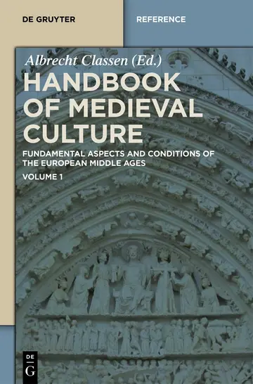 Cover of Handbook of Medieval Culture. Volume 1