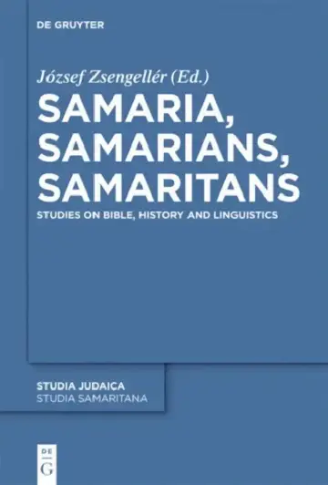 Cover of Samaria, Samarians, Samaritans