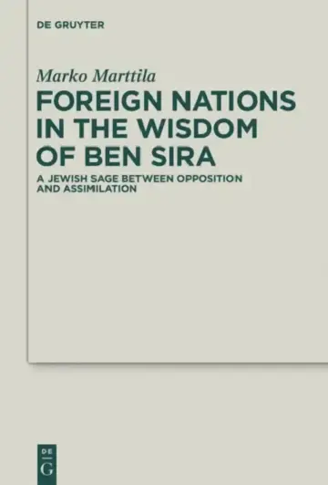Cover of Foreign Nations in the Wisdom of Ben Sira