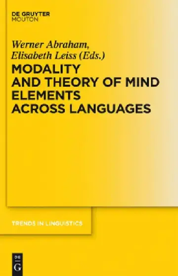 Cover of Modality and Theory of Mind Elements across Languages