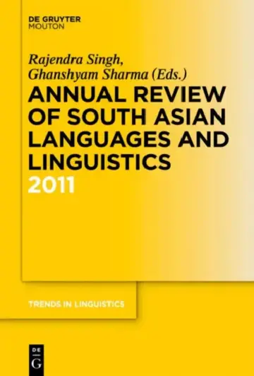Cover of Annual Review of South Asian Languages and Linguistics