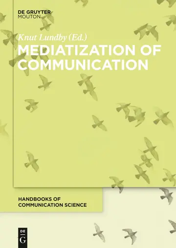 Cover of Mediatization of Communication