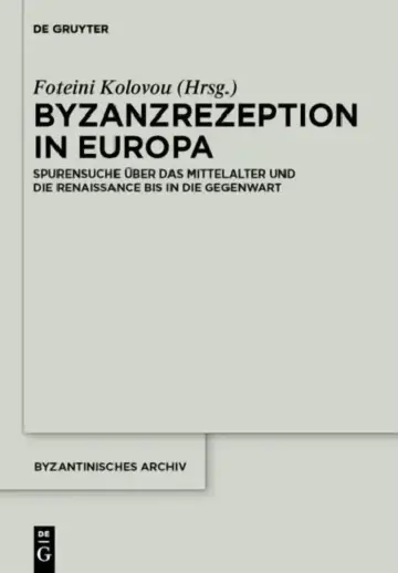 Cover of Byzanzrezeption in Europa