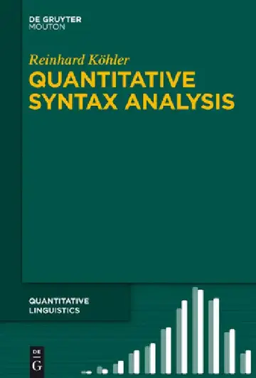 Cover of Quantitative Syntax Analysis