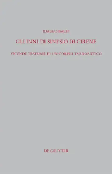 Cover of Gli Inni di Sinesio di Cirene