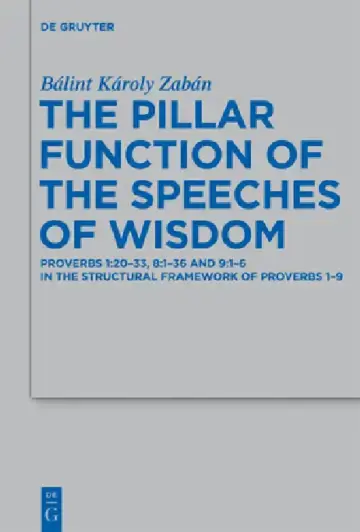 Cover of The Pillar Function of the Speeches of Wisdom