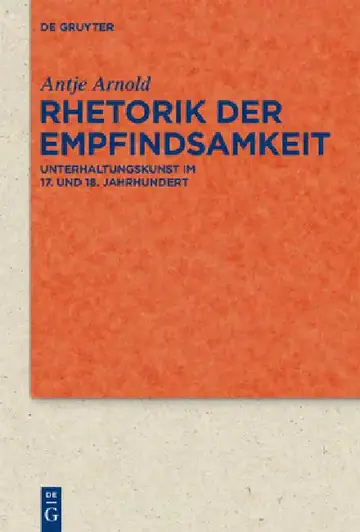 Cover of Rhetorik der Empfindsamkeit
