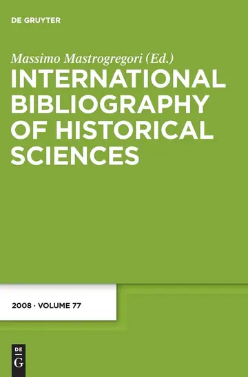 Cover of International Bibliography of Historical Sciences 2008