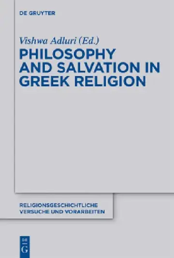 Cover of Philosophy and Salvation in Greek Religion