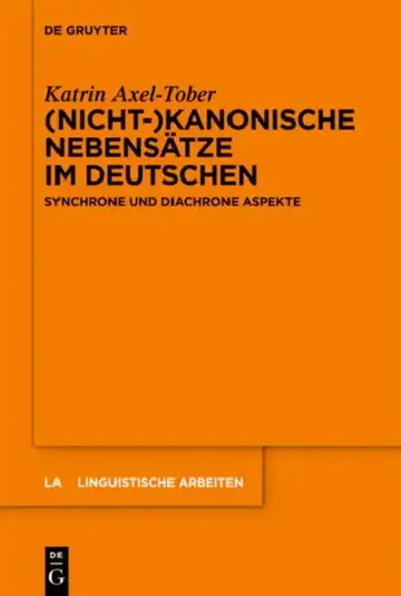 Cover of (Nicht-)Kanonische Nebensätze Im Deutschen