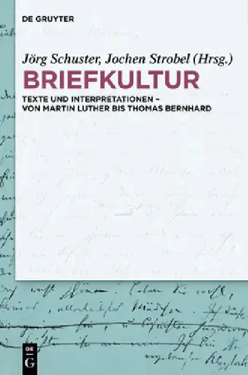 Cover of Briefkultur