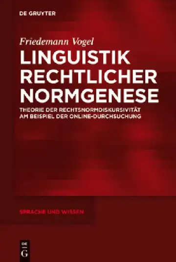 Cover of Linguistik rechtlicher Normgenese