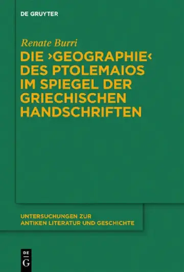 Cover of Die "Geographie" des Ptolemaios im Spiegel der griechischen Handschriften