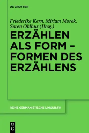 Cover of Erzählen als Form - Formen des Erzählens