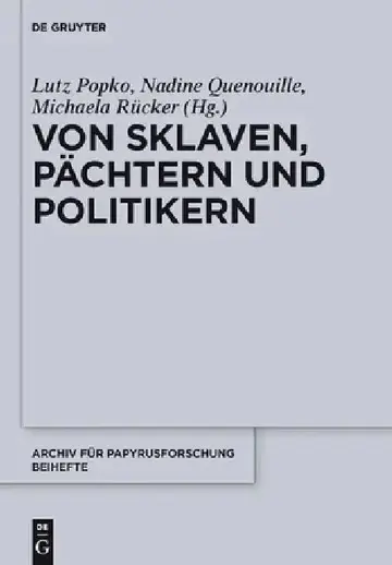 Cover of Von Sklaven, Pächtern und Politikern