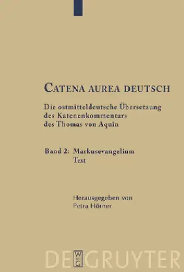 Cover of Catena aurea deutsch, 2, Markusevangelium