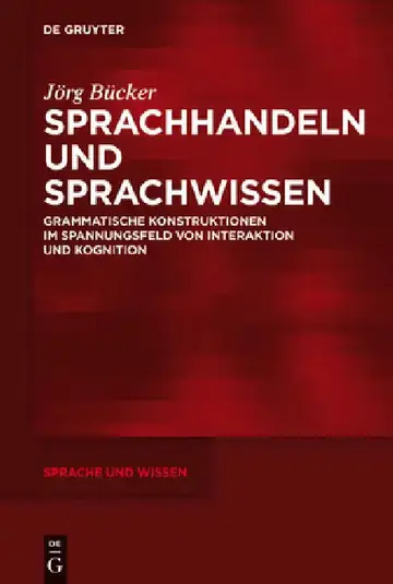 Cover of Sprachhandeln und Sprachwissen