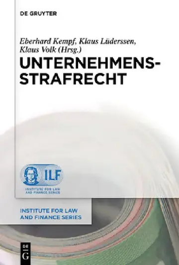 Cover of Unternehmensstrafrecht