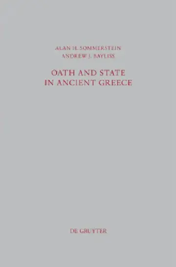 Cover of Oath and State in Ancient Greece