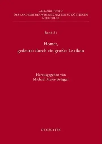 Cover of Homer, Gedeutet Durch Ein Großes Lexikon