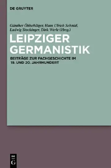 Cover of Leipziger Germanistik
