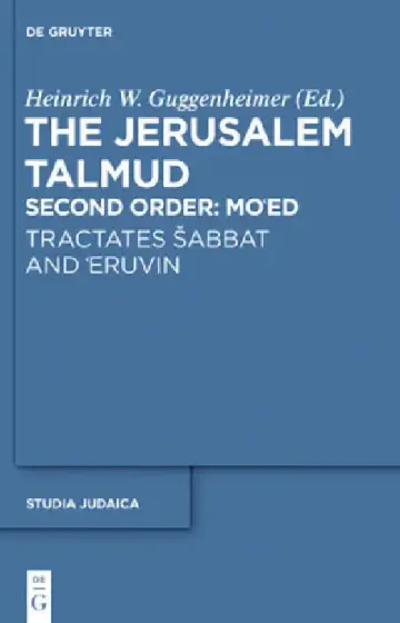 Cover of Tractates Sabbat and 'Eruvin