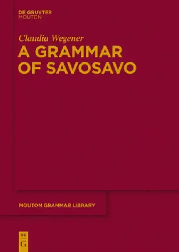 Cover of A Grammar of Savosavo