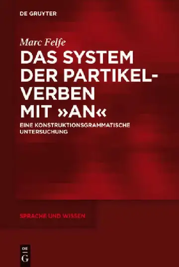 Cover of Das System der Partikelverben mit "an"
