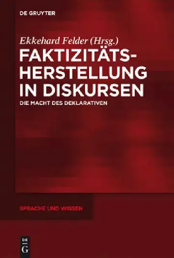 Cover of Faktizitätsherstellung in Diskursen