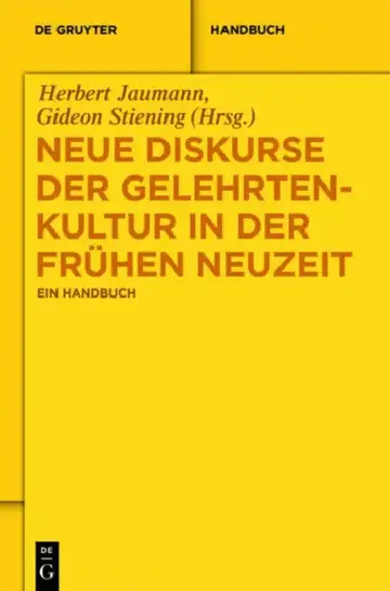 Cover of Neue Diskurse Der Gelehrtenkultur in Der Fruhen Neuzeit