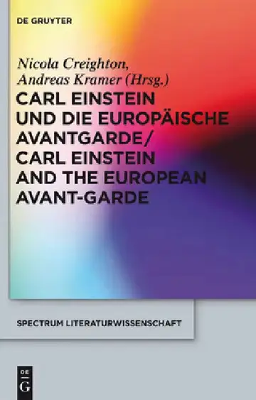 Cover of Carl Einstein Und Die Europäische Avantgarde/Carl Einstein and the European Avant-Garde