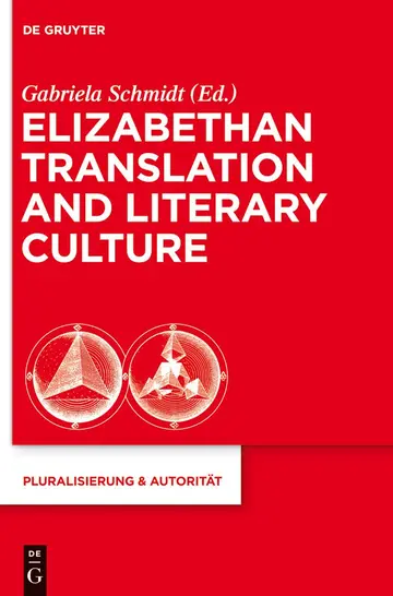 Cover of Elizabethan Translation and Literary Culture