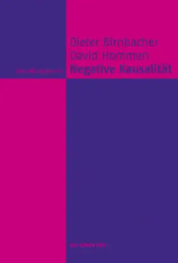 Cover of Negative Kausalität