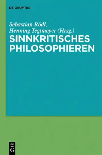 Cover of Sinnkritisches Philosophieren